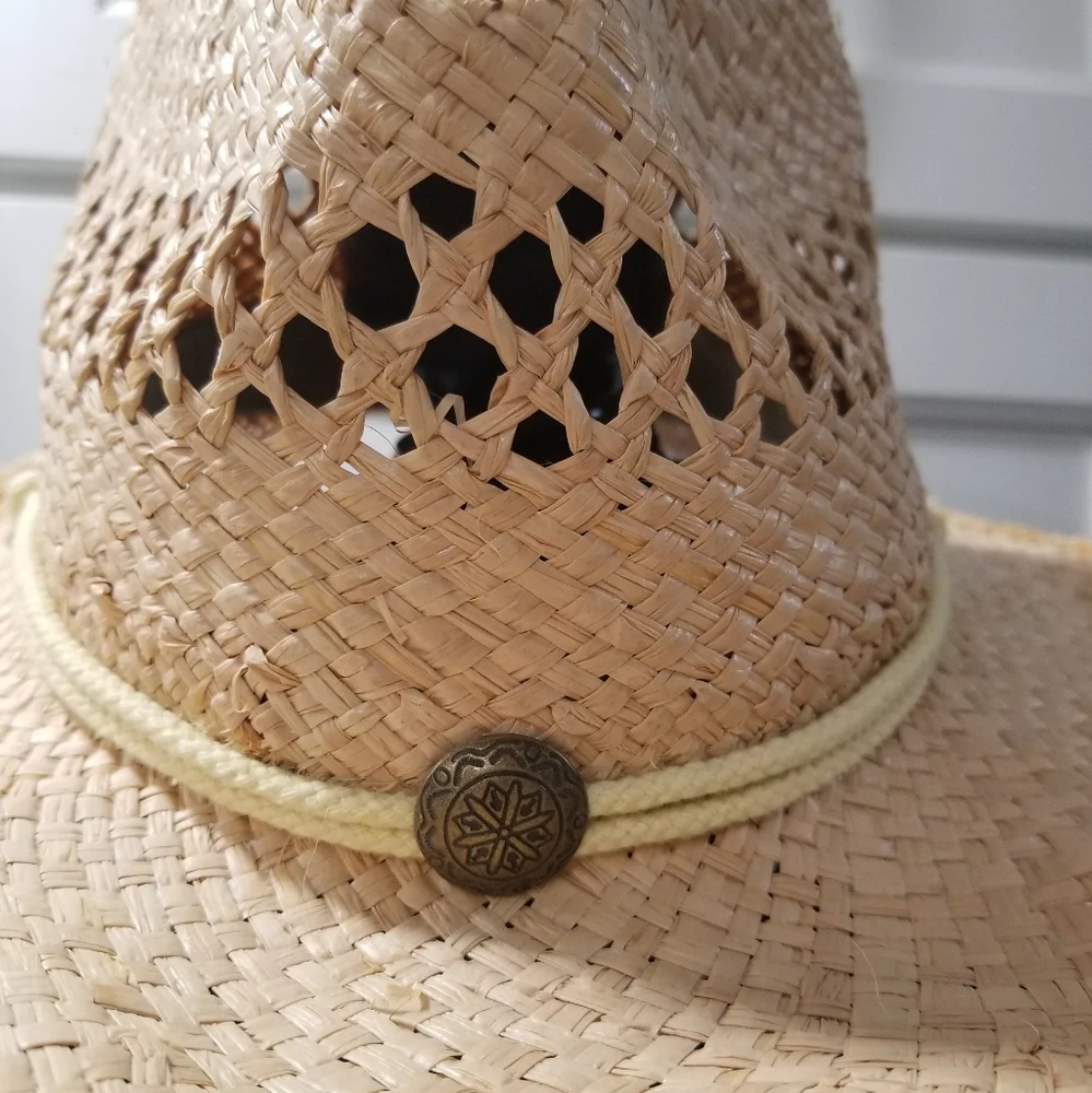 Jaxon Unisex Straw Western Cowboy Hat One Size - Picture 7 of 14
